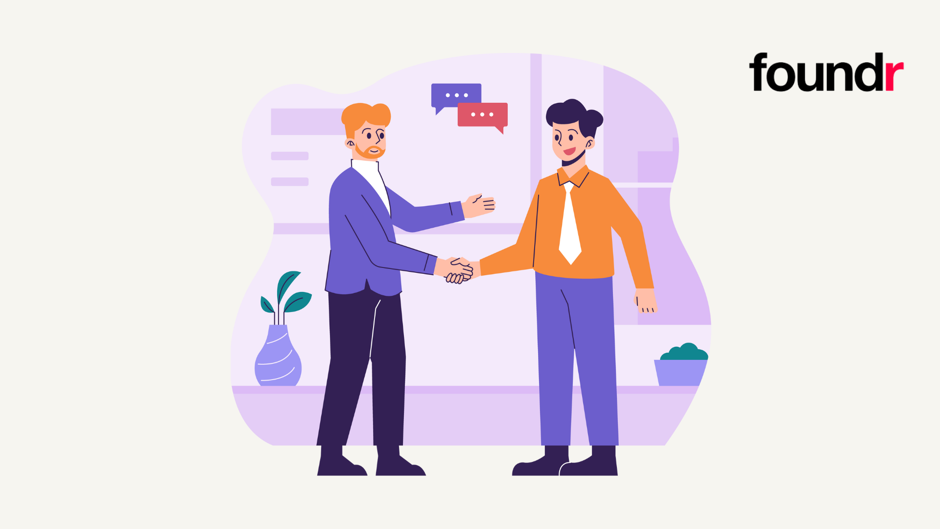 Two men shaking hands